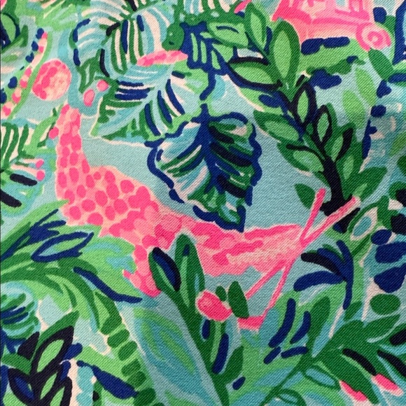 🌴 Lilly Pulitzer 14 ⛳️ Luxetic Monica golf skort Blue Horizon Par Fection UPF50 - Picture 2 of 15